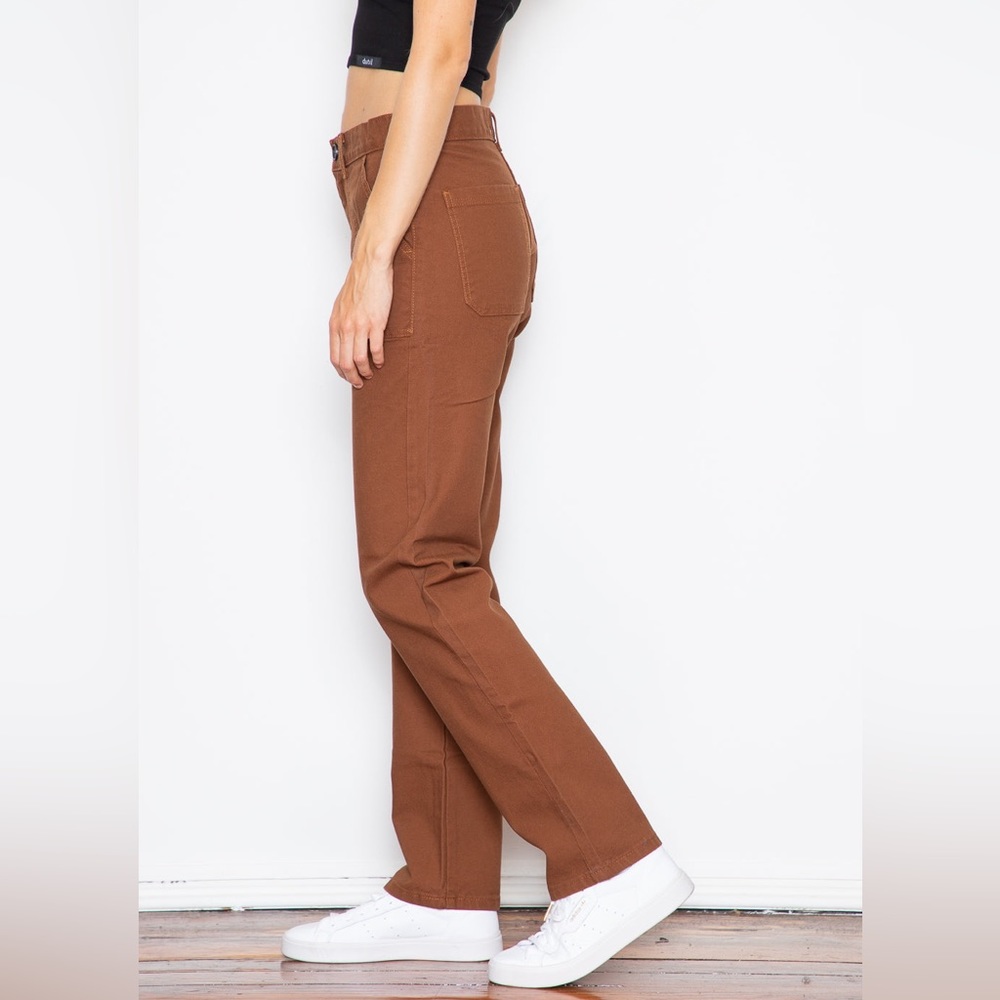 Naked and Famous Denim Fatigue Pants in Brick Sz 25